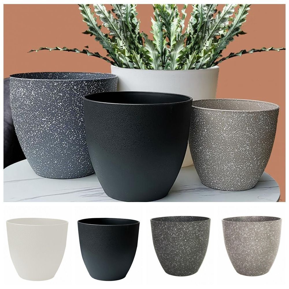 Aloe Vera Pot - Blumentöpfe aus mattiertem Steinimitat, Gartenblumen, grüne