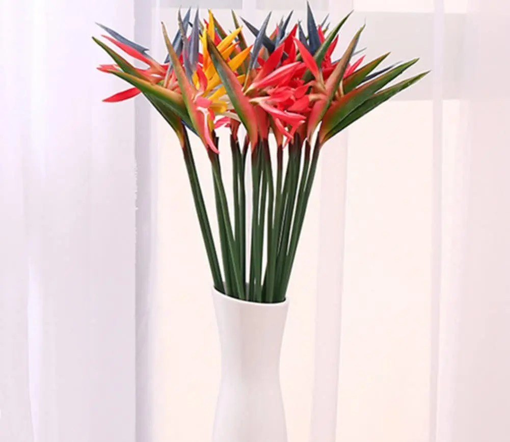 Bird Paradise Strelitzia - 8 Stück künstliche Blumen Strelitzia Stiele