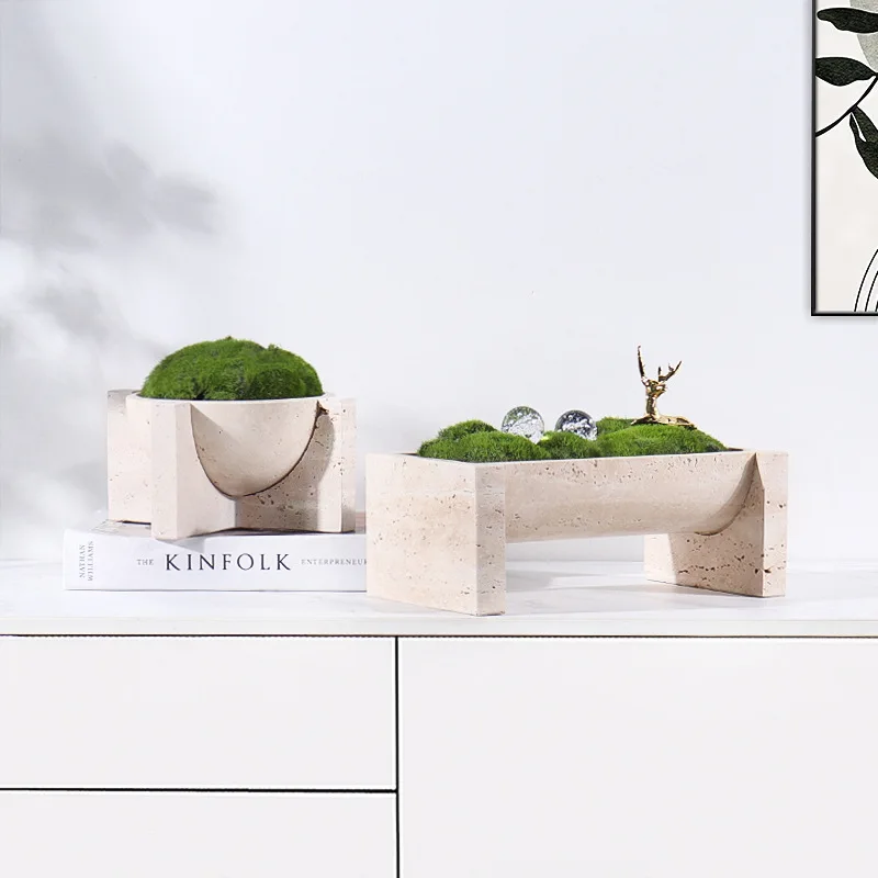 Natürliche Marmor-Blumentöpfe  – Aloe Vera Pot Bewertung und Preis