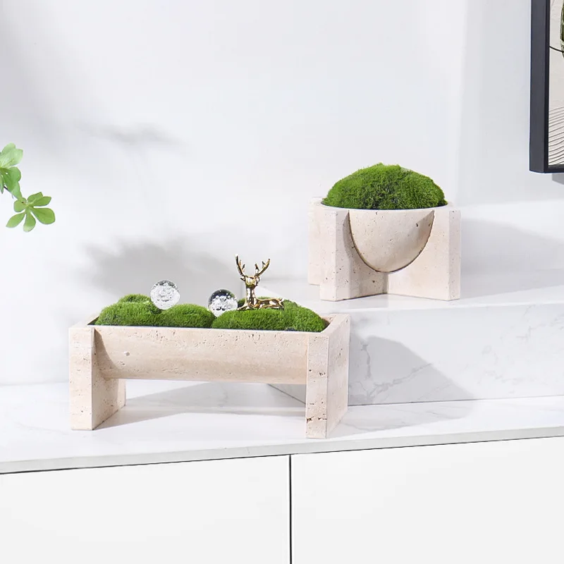 Natürliche Marmor-Blumentöpfe  – Aloe Vera Pot Bewertung und Preis