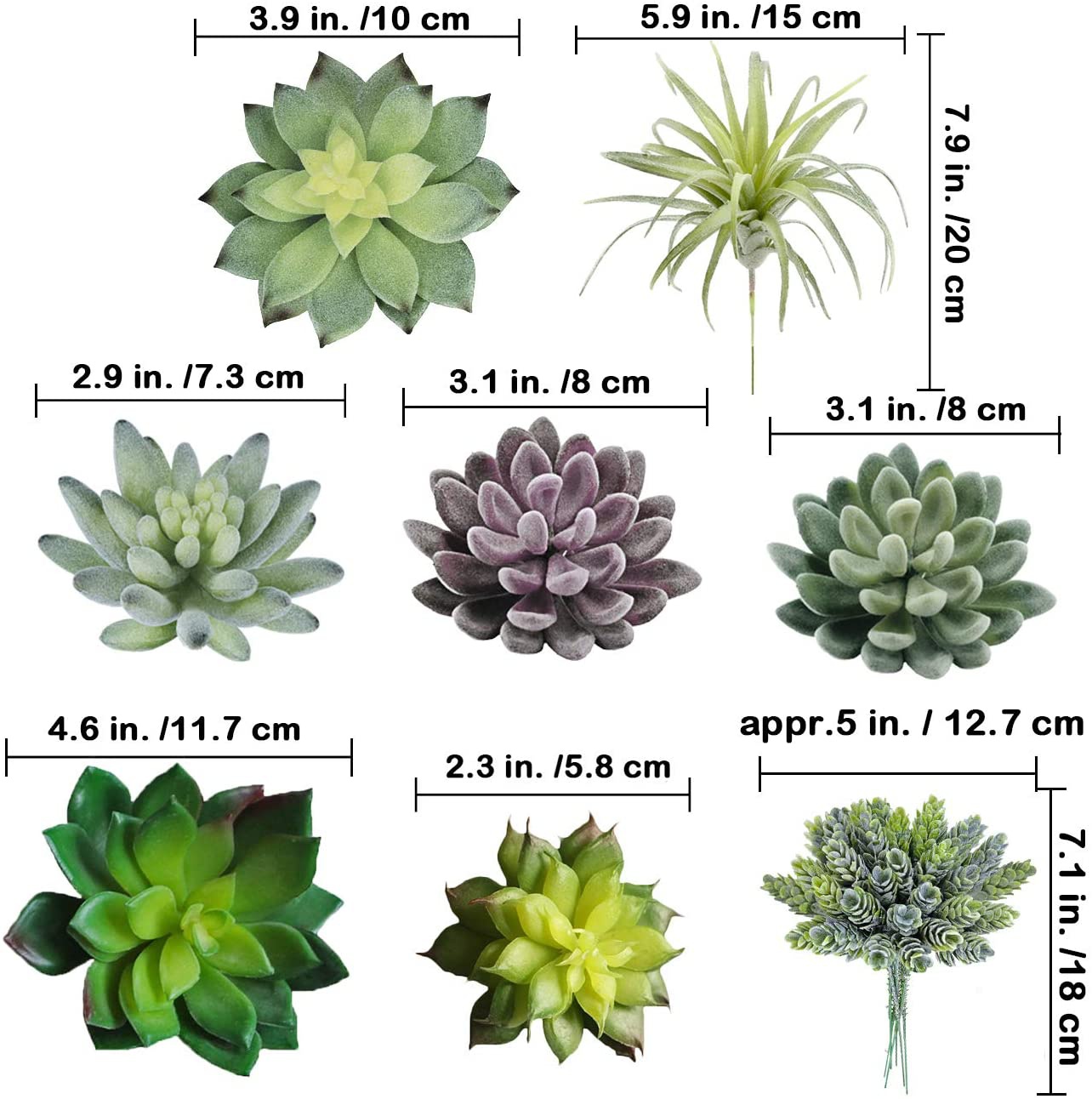 15er-Pack Sortierte Künstliche – Echeveria Succulent Bewertung und Preis